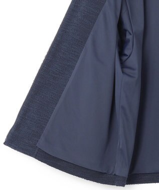 ICB 【WEB限定・洗える】 ツイードインレイ ブルゾン ネイビーブルー系