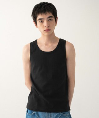 WEGO リブタンクトップ ブラック