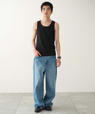 WEGO リブタンクトップ ブラック