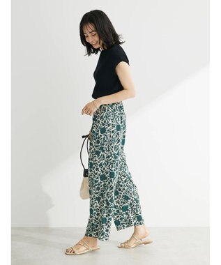 Green Parks ・Ｐｅｔｉｔ　Ｆｌｅｕｒ　フレンチスリーブリブニット Black