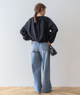 AMERICAN HOLIC イージーケアオフショルダーギャザーブラウス Black