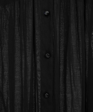 CRAFT STANDARD BOUTIQUE ヴィンテージボイル袖シャーリングワンピース Black