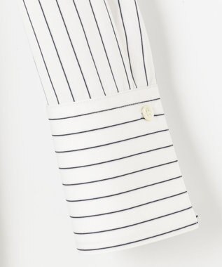 自由区 【洗える】ストレッチシャーティング ブザムシャツ アイボリー系1