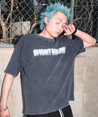 WEGO 【ユニセックス着用ITEM/MLサイズ展開】ブリーチワッフルダメージグラフィックT（SS）