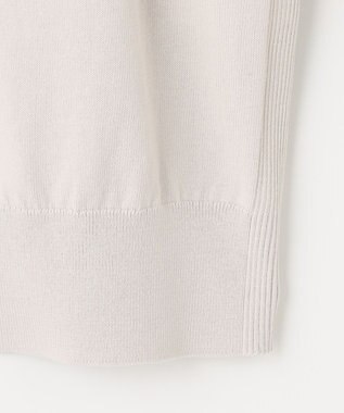J.PRESS LADIES S 【洗える】 BASIC HI-COTTON カーディガン ライトグレー系
