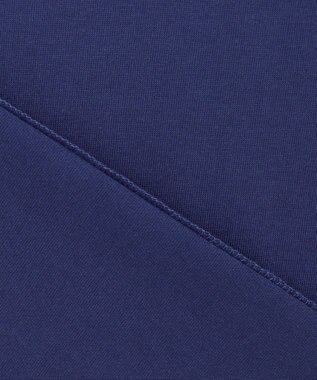 UNFILO ハイネッククロップドTシャツ ブルー