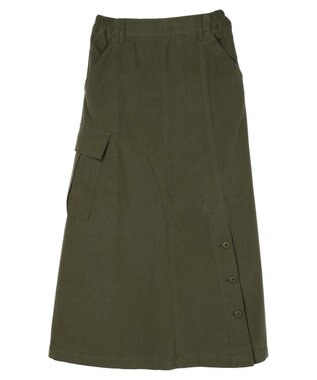 CRAFT STANDARD BOUTIQUE 綿ピーチカーゴスカート Khaki