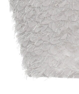 earth music&ecology フリンジミックスチュールビスチェ Light Gray