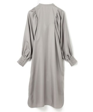 BEIGE， 【洗える】LISERONS / シルクパフワンピース L Gray