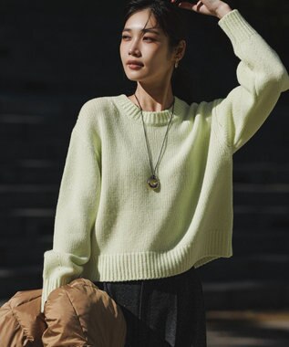 23区 【洗える】ウールカシミヤ パフスリーブ ニット