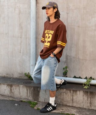 WEGO ヘビーウェイトナンバリングBIG　T（SS） ブラウン