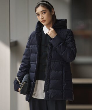 新色追加/洗える/撥水加工】シレータフタ ミドル丈 ダウンコート / 23