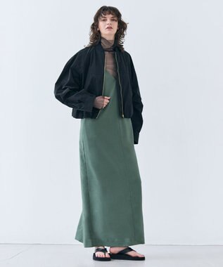 BEIGE， 【Oggi ６月号掲載】OREGANO / サマーウールキャミソールドレス Olive