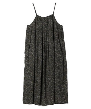 Green Parks 楊柳クレープボリュームキャミワンピース Yellow