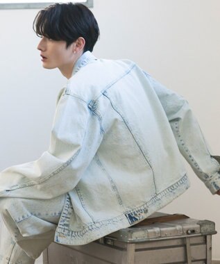 CRAFT STANDARD BOUTIQUE ハイブリーチケミカル加工デニムジャケット Light Indigo