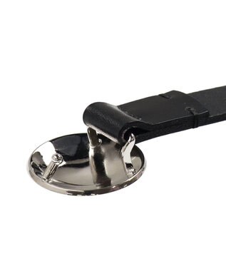 UNBILLION カカトゥ kakatoo / サークルバックル牛革ベルト ブラック