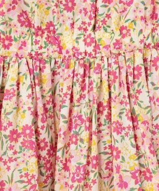 組曲 KIDS 【110-140㎝】リンドウプリント ワンピース ローズ系5