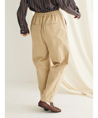 CRAFT STANDARD BOUTIQUE 綿ピーチ綺麗シルエットパンツ Beige