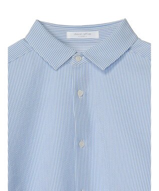 Green Parks ゆったりサッカーシャツ Sax