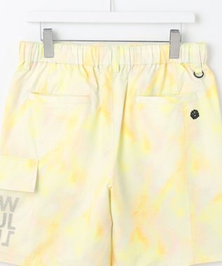 PW CIRCULUS 【MEN】タイダイ メッシュカーゴショーツ ゴルフ イエロー系5