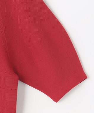 自由区 【XSサイズ～/洗える】ドライタッチホールガーメント ニット レッド系