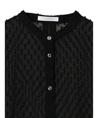 Green Parks アシメティアードブラウス Black