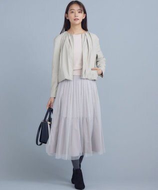 組曲 【5色展開・UVケア】スタイルアップ ドルマンスリーブ ニット ピンクベージュ系