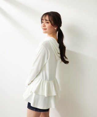 OP／FILA 【Ocean Pacific】バックフリルラッシュガード パーカー