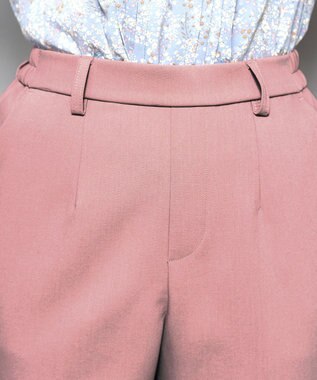 Tiaclasse 【洗える】テーパードパンツ ピンク