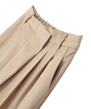 Green Parks アシメウエストタックパンツ Beige
