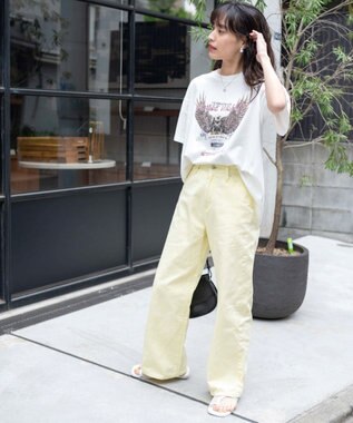 WEGO ピグメントBIGTシャツ 柄3