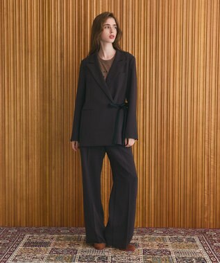 GRACE CONTINENTAL サテンボウ付テーラードジャケット