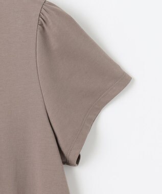 組曲 S 華感フレア カットソー モカグレー系