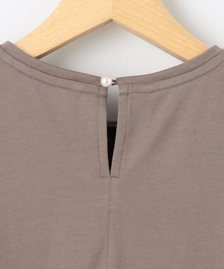 組曲 S 華感フレア カットソー モカグレー系