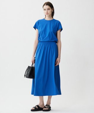 ICB 【WEB限定カラーあり・UVカット・接触冷感・速乾】マットスキューバ フレアスカート ラピスラズリ系