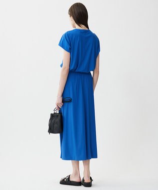 ICB 【WEB限定カラーあり・UVカット・接触冷感・速乾】マットスキューバ フレアスカート ラピスラズリ系