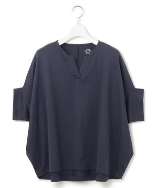 J.PRESS YORK STREET 【WOMEN】【SMOOTH JERSEY】バンザイスリーブ プルオーバー ネイビー系