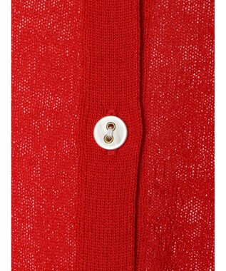 Green Parks 推しニット　クルーネックカーディガン Red