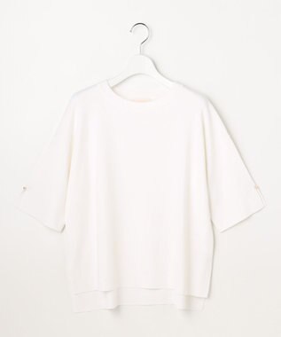 ANY SIS L 【アイスタッチ】ボートネックニット プルオーバー