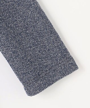 JOSEPH ABBOUD 【ストレッチ/カーディガンジャケット】コットンメランジジャージー ジャケット ネイビー系