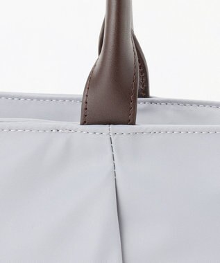 J.PRESS LADIES 【A4サイズ収納可】 ナイロン トート バッグ ライトグレー系