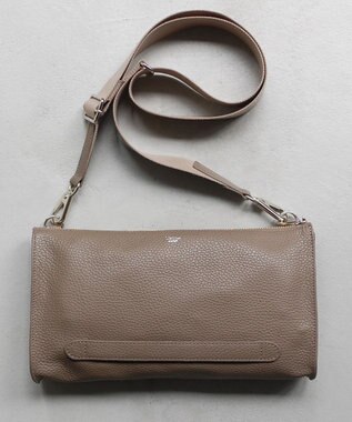 blancle シュリンクレザー クラッチショルダー TAUPE