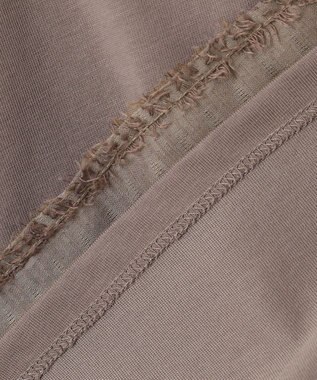 組曲 S 華感フレア カットソー モカグレー系