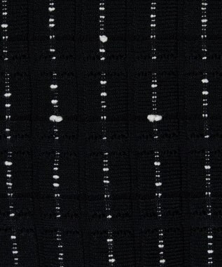 JOSEPH 【洗える】フラグメントストライプ　モックネックニット Black/Ivory
