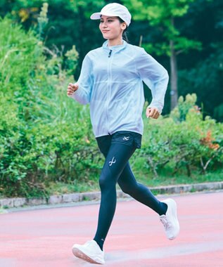 CW-X 【UNISEX】 CW-X ウインドブレーカー 上下開きファスナー スポーツウェア 長袖 ハイネック ユニセックス DWR599 /ワコール ブルー