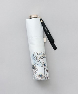 AURORA 【 JILL STUART（ジル スチュアート）】ボタニカルプリント雨傘（折りたたみ傘） ペールブルー