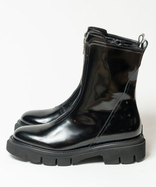 BONTRE 【LucaGrossi/ルカグロッシ】センタージップミドルブーツ ブラック