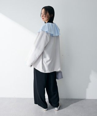 Green Parks オーバーサイズＷ釦ライトジャケット Light Gray