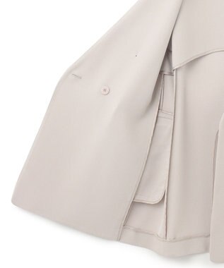 ICB 【WEB限定・洗える】BackSatinGeorgette ノーカラージレ ベージュ系