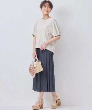 組曲 L コクーンシルエットカットソー ベージュ系